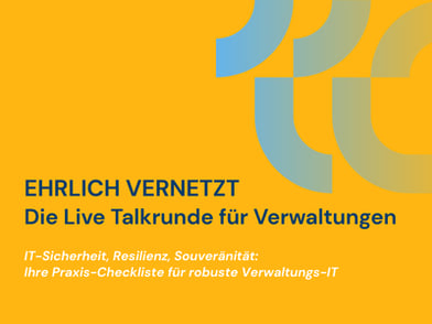 Ehrlich vernetzt – die Live Talkrunde für Verwaltungen Okt