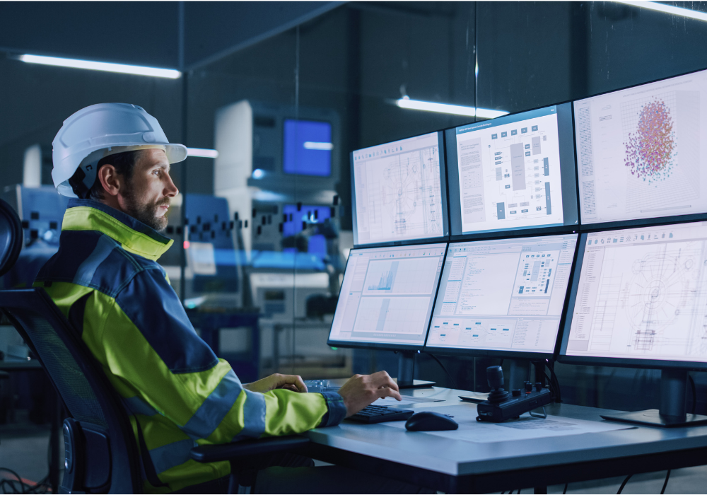 Mitarbeiter Produktion Monitor
