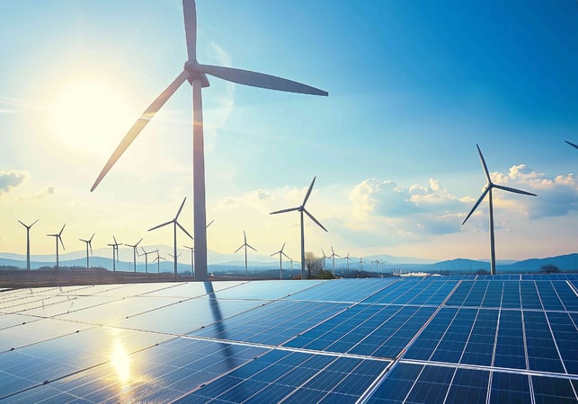 Windräder Solar